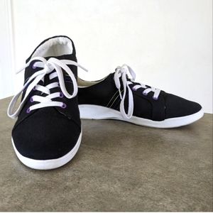 Vionic Beach Stinson casual lace up sneakers, black, size 10